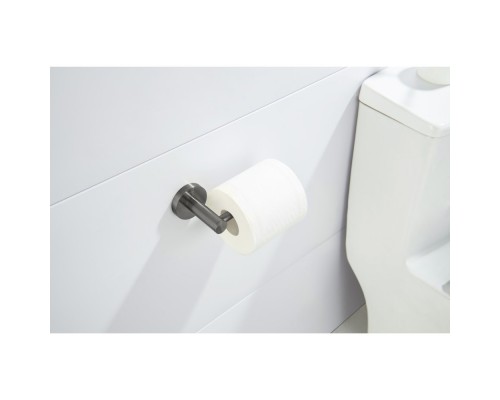 AQ4108BGM ЕВРОПА бумагодержатель, оружейная сталь (шлиф. черный хром) AQ4108BGM