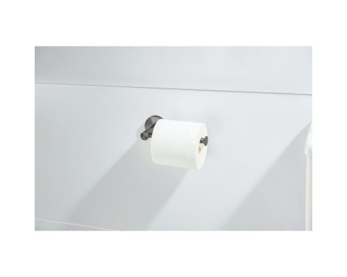 AQ4108BGM ЕВРОПА бумагодержатель, оружейная сталь (шлиф. черный хром) AQ4108BGM