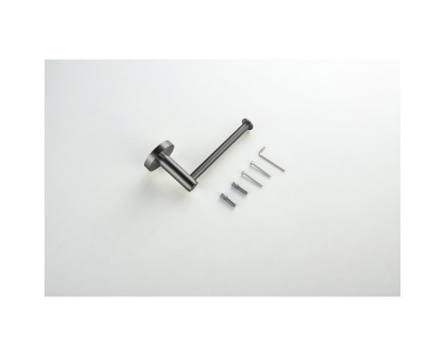 AQ4108BGM ЕВРОПА бумагодержатель, оружейная сталь (шлиф. черный хром) AQ4108BGM