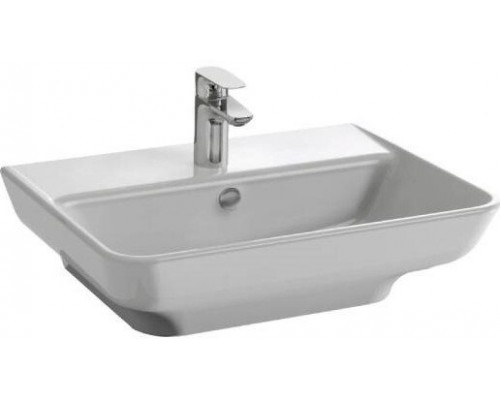 EGD112-00 Раковина 60x48 с отв.для смесителя,сл.пер.,белый EGD112-00