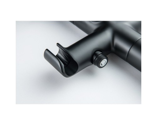 AQ1145MB БЕТТА смеситель для ванны напольный (внешняя и скрытая часть), матовый черный AQ1145MB