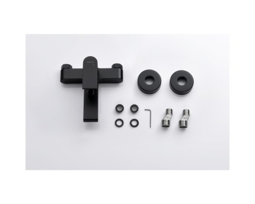 AQ1440MB ЛИРА смеситель для ванны, матовый черный AQ1440MB