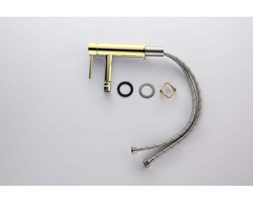 AQ1318BG ЕВРОПА смеситель для биде, шлиф. золото AQ1318BG