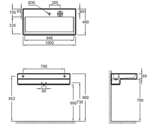Terrace EXC112-00 умывальник 10049cm EXC112-00