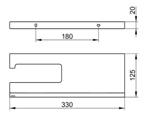 19173018000 EDITION 90 Square Держатель для туалетной бумаги с полочкой, хром/дымчатое стекло 19173018000