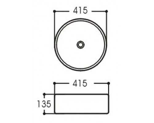 AQ5558-00 ЕВРОПА раковина 415415135 для установки на столешницу AQ5558-00