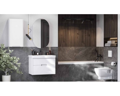 1A2543K0OL010 Набор: 1A254301OL010 Тумба-умывальник Оливия 70 Белый матовый/ 1WH501628 Раковина Адриана 70 1A2543K0OL010