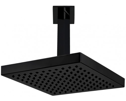 102145032C1EX квадратный TIERA верхний душ 200x200мм матовый черный 102145032C1EX