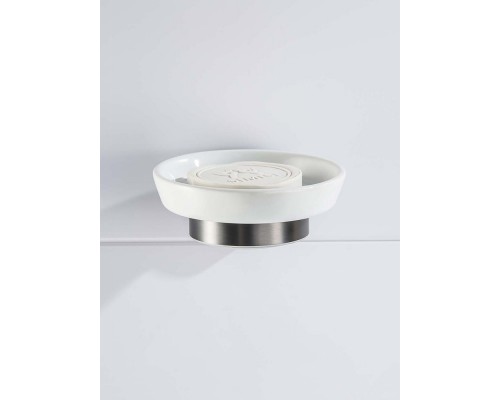 AQ4603BGM БЕТТА мыльница, оружейная сталь (шлиф. черный хром) AQ4603BGM