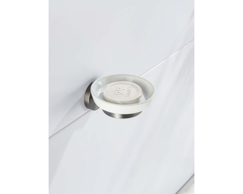 AQ4603BGM БЕТТА мыльница, оружейная сталь (шлиф. черный хром) AQ4603BGM