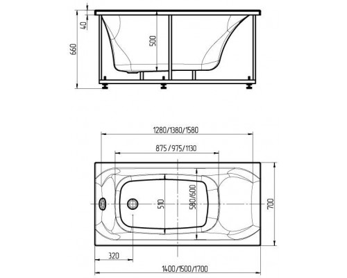 Альфа 170 пустая без фр.экр. ALF170-0000062
