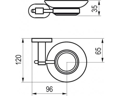 Держатель с мыльницей (стекло) CR 200.00 X07P187