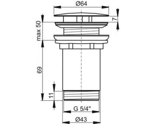 Слив для умывальника хром X01439