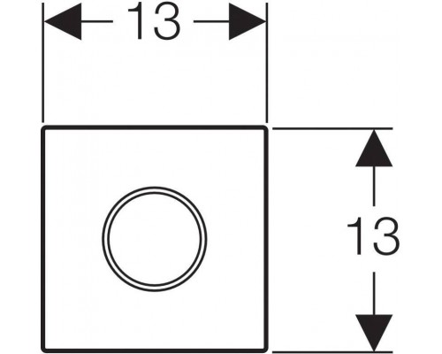 116.035.SN.1 HyTroniс, ИК приводSigma10для писсуара, 1,5В, хр.мат. / полиров.. / нерж.сталь 116.035.SN.1