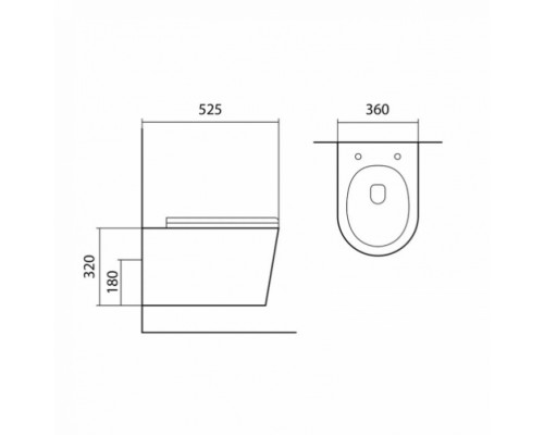 SET AQUATEK ВЕГА-1905-017 (рама AQUATEK Standard INS-0000012 с клавишей KDI-0000017 и крепежом KKI-0000002+унитаз ВЕГА AQ1905-00 с тонким сиденьем sc SET AQUATEK ВЕГА-1905-017