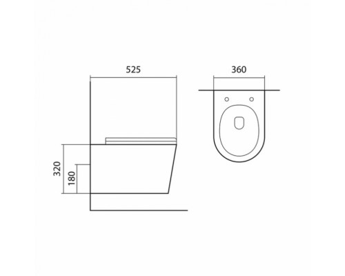 SET AQUATEK ВЕГА-1905-016 (рама AQUATEK Standard INS-0000012 с клавишей KDI-0000016 и крепежом KKI-0000002+унитаз ВЕГА AQ1905-00 с тонким сиденьем sc SET AQUATEK ВЕГА-1905-016