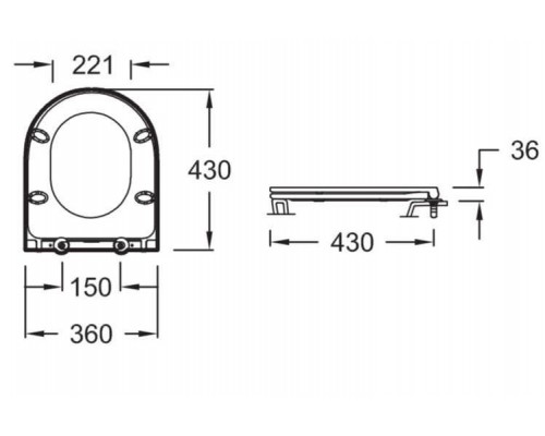 E23280-00 RODIN+ Сиденье термодюропласт, тонкое, микролифт RU E23280-00