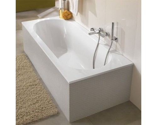 UBQ 170 OBE 2V-01 OBERON Solo Ванна 170x75, с ножками, белая, материал кварил Quaryl®, вкл. сверло для перелива UBQ170OBE2V-01