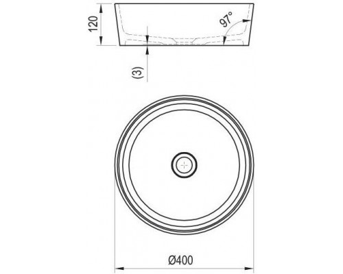 Умывальник MOON 1 без перелива XJN01300000