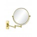 AQ4910BG зеркало косметическое настенное 3х, шлиф. золото AQ4910BG