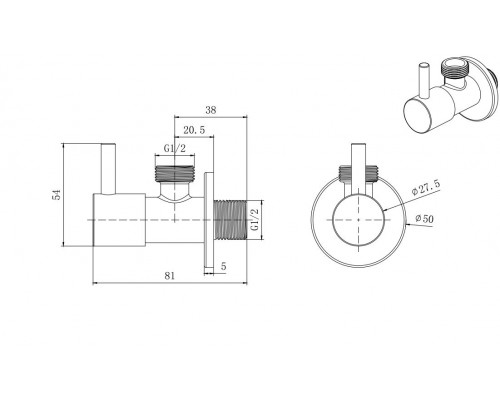 AQ2450CR угловой переходник AQ2450CR