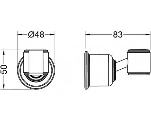 AQ2407CR КЛАССИК держатель ручного душа AQ2407CR