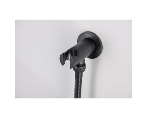 AQ2460MB шланговое подсоединение с держателем, матовый черный AQ2460MB