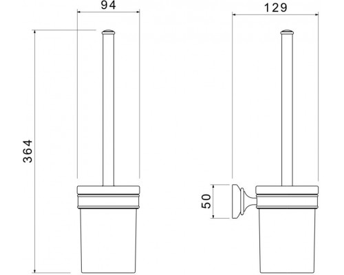 AQ4510PG КЛАССИК ершик, полир. золото AQ4510PG