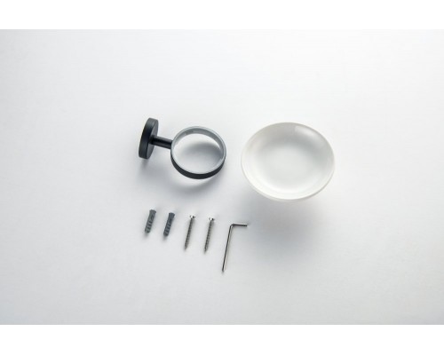 AQ4603MB БЕТТА мыльница, матовый черный AQ4603MB