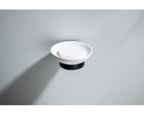 AQ4603MB БЕТТА мыльница, матовый черный AQ4603MB