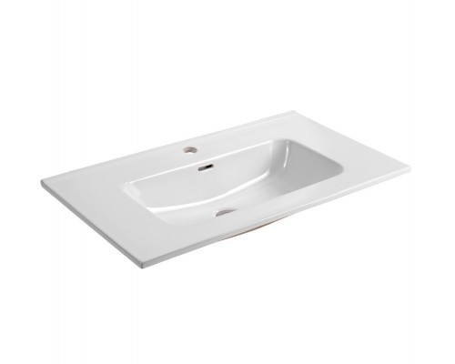 AQ77060-GS Комплект мебели: Тумба 60см ВЕГА с раковиной AQ0460-00, 2 ящика, цвет шалфей зеленый AQ77060-GS