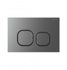 KDI-0000060(BC-1) Панель смыва Оружейная сталь матовая ободок хром (клавиши квадрат), 162244 мм KDI-0000060