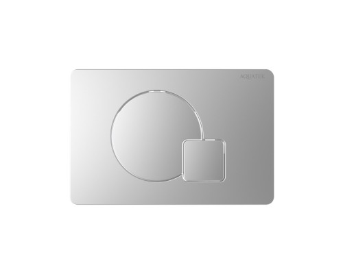 KDI-0000068(QC) Панель смыва Хром матовый (клавиши круг/квадрат), 162244 мм KDI-0000068