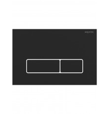 KDI-0000064(HD) Панель смыва Черный матовый ободок хром (клавиши прямоугольные), 162244 мм KDI-0000064