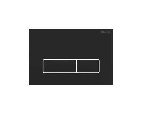 KDI-0000064(HD) Панель смыва Черный матовый ободок хром (клавиши прямоугольные), 162244 мм KDI-0000064