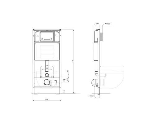 SET AQUATEK КЛАССИК cm-067 4в1 (рама AQUATEK INS-0000025 +крепление KKI-0000002 +кнопка KDI-0000067 +унитаз AQ1112-00 +тонкое сиденье с механиз) SET AQUATEK КЛАССИК cm-067 4в1