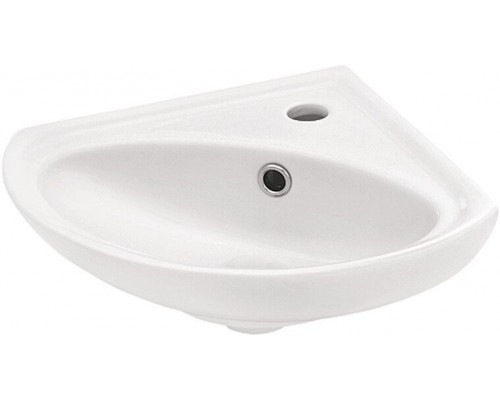 1.WH11.0.514 ИРИС умывальник 36 см (угловой, 1 отв.) 1.WH11.0.514