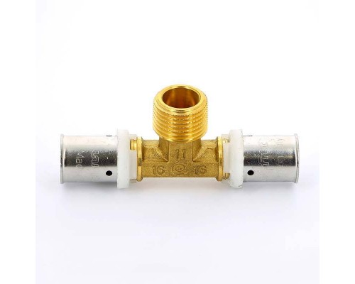 Тройник пресс-Н UNI-FITT 16х1/2"х16 Тройник пресс-Н UNI-FITT 16х1/2"х16