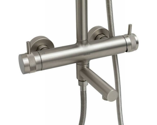 Allen Brau Priority Душевая стойка 27,7x50,9x123,2h см, излив 11,4 см, цвет: никель браш 5.31A10-BN Allen Brau Priority Душевая стойка 27,7x50,9x123,2h см, излив 11,4 см, цвет: никель браш 5.31A10-BN