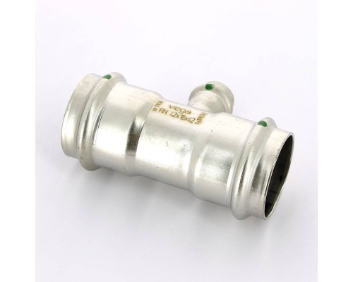 Тройник пресс нержавеющая сталь Sanpress Inox VIEGA 42х18х42 Тройник пресс нержавеющая сталь Sanpress Inox VIEGA 42х18х42