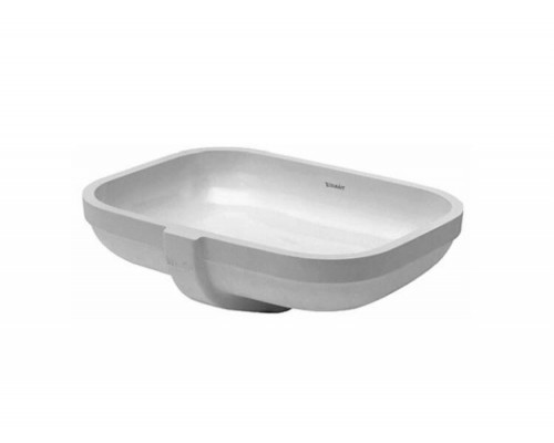 Раковина, Duravit, Happy D.2, шгв 480-345-170, отверстия для смесителя-отсутствуют, цвет-белый