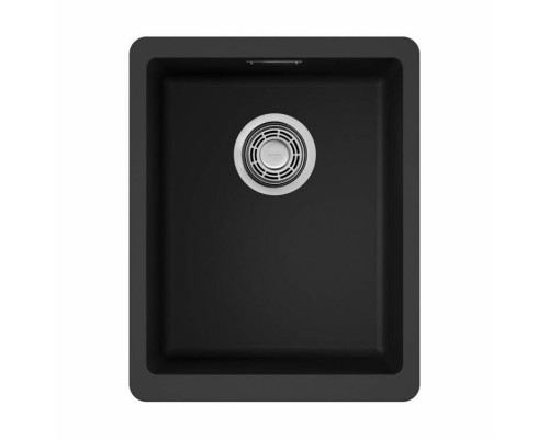 Мойка, OMOIKIRI, Kata, шгв 340-420-220, отверстия для смесителя-отсутствуют, цвет-чёрный