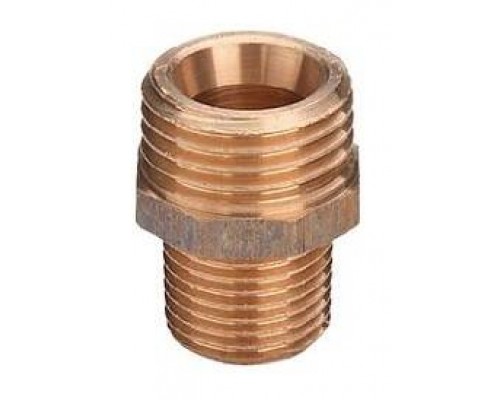 Ниппель-переход, 1 x 1/2, бронза Ниппель-переход, 1 x 1/2, бронза