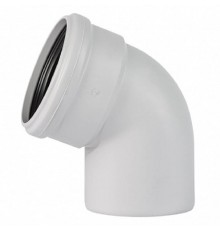 Отвод, Ostendorf, Skolan Safe, SKB, 67°, 75, PP-MD, цвет-RAL 7035 светло-серый