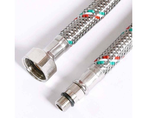 Гибкая подводка для смесителя UNI-FITT М10х1 - 1/2" 100 см оплетка из нержавеющей стали Гибкая подводка для смесителя UNI-FITT М10х1 - 1/2" 100 см оплетка из нержавеющей стали