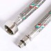 Гибкая подводка для смесителя UNI-FITT М10х1 - 1/2" 100 см оплетка из нержавеющей стали