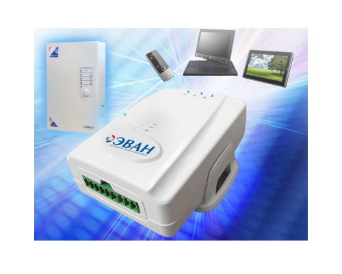 Модуль дистанционного управления котлом Эван GSM-Climate ZONT-H1 с GSM-модулем и адаптером 220/12В