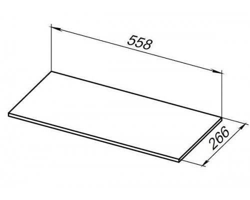 Allen Brau Liberty Полка для стеллажа 55,8x26,6x1h см, цвет: бежевый 1.33010.B