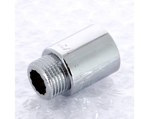 Удлинитель НВ хромированный UNI-FITT 1/2"x30мм Удлинитель НВ хромированный UNI-FITT 1/2"x30мм