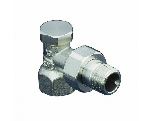 Вентиль, Combi 2, угловой, DN-20, 3/4, ВН, никелированный, НГ со штуцером